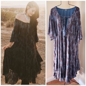 Free People Gypsy Boho Flowy Dress